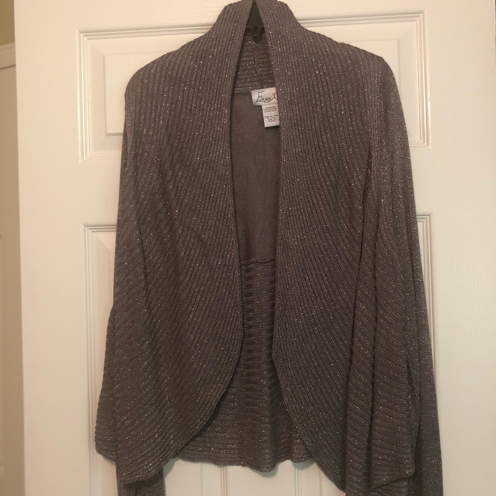 Large Silver sparkle sweater by Emma G